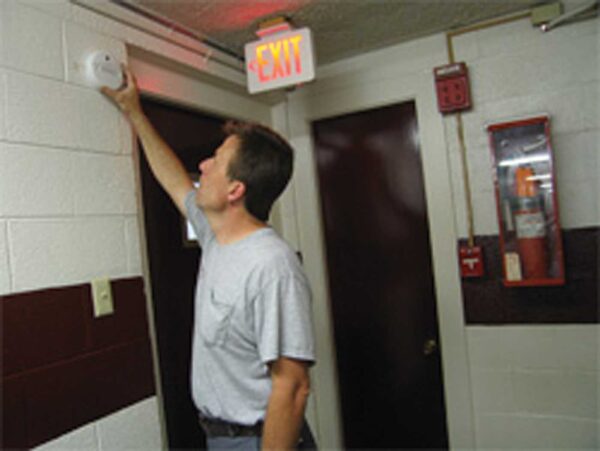 Roanoke College Installing Detector