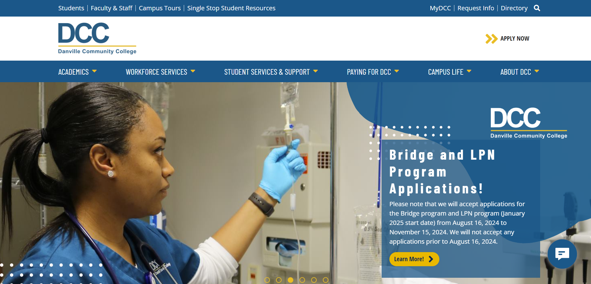 Danville Community College website