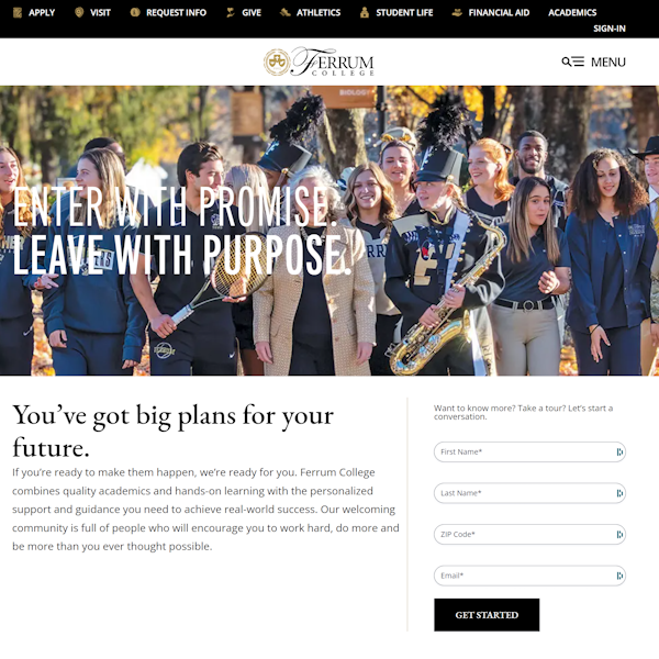 Ferrum College website