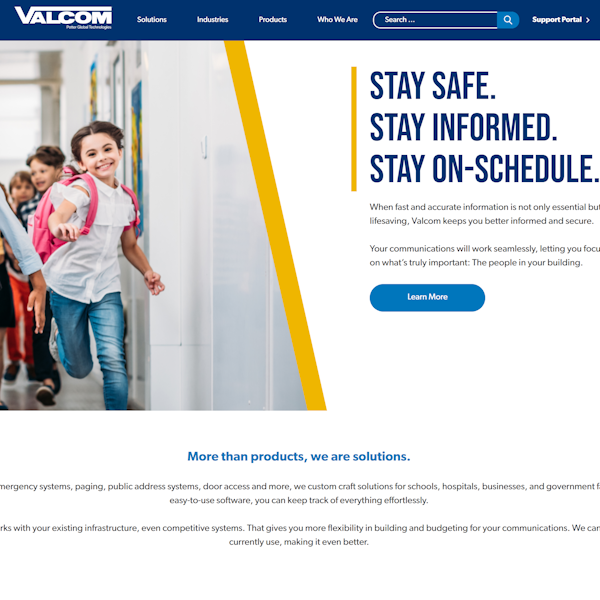 Valcom website