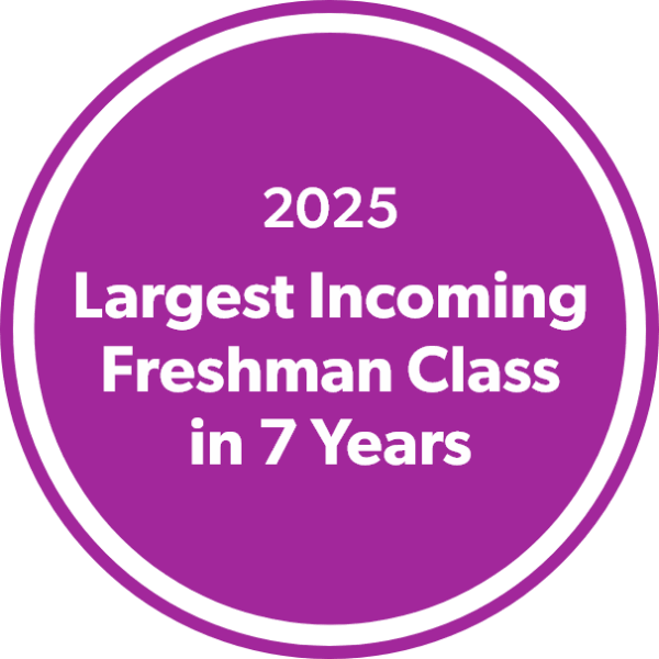 Largest incoming freshman class in 7 years