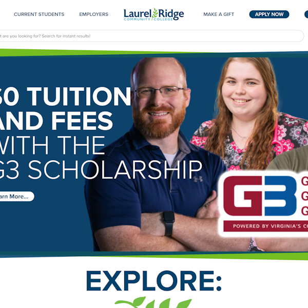 Laurel Ridge Community College website