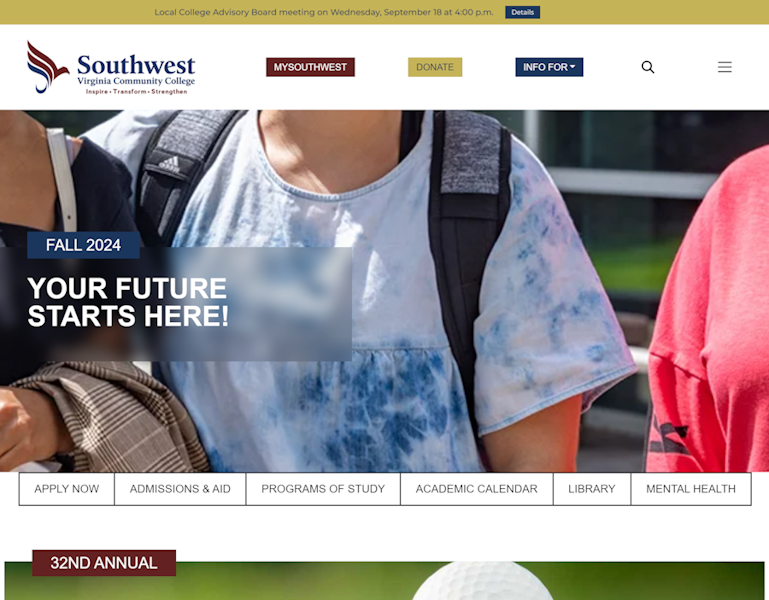 Southwest Virginia Community College website