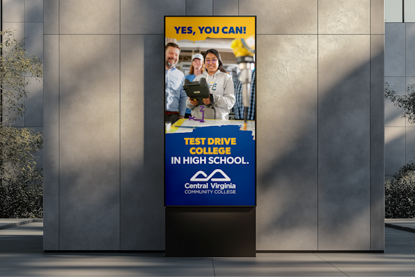 Central Virginia Community College digital display