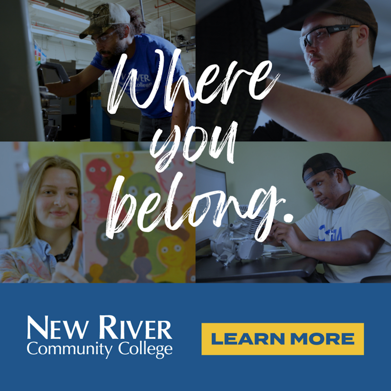 New River Community College sample banner