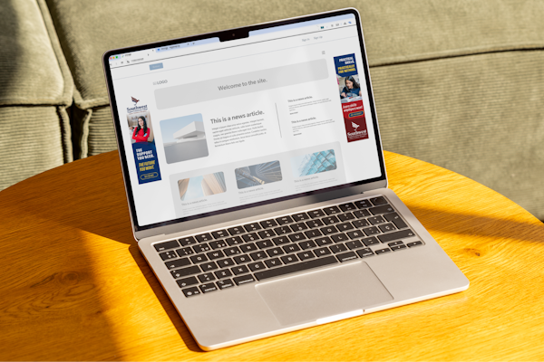 A laptop showing the Southwest Virginia Community College website