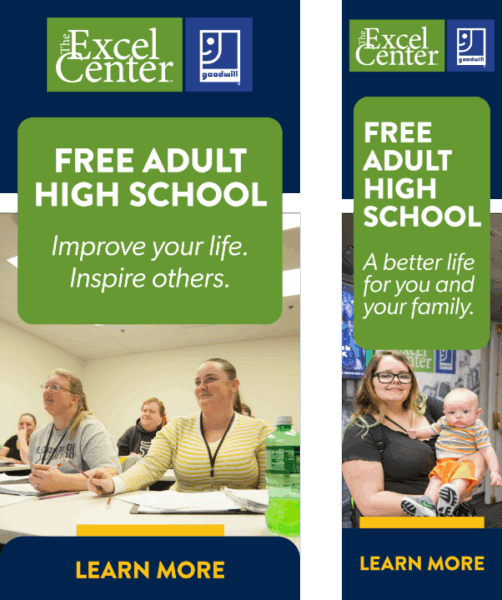 Sample banners for the Excel Center