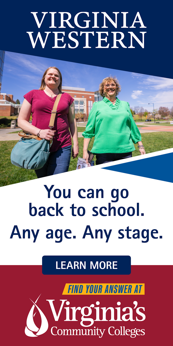 Virginia's Community Colleges sample banner for the Virginia Western Community College